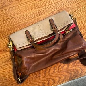Like new fossil crossbody/tote bag